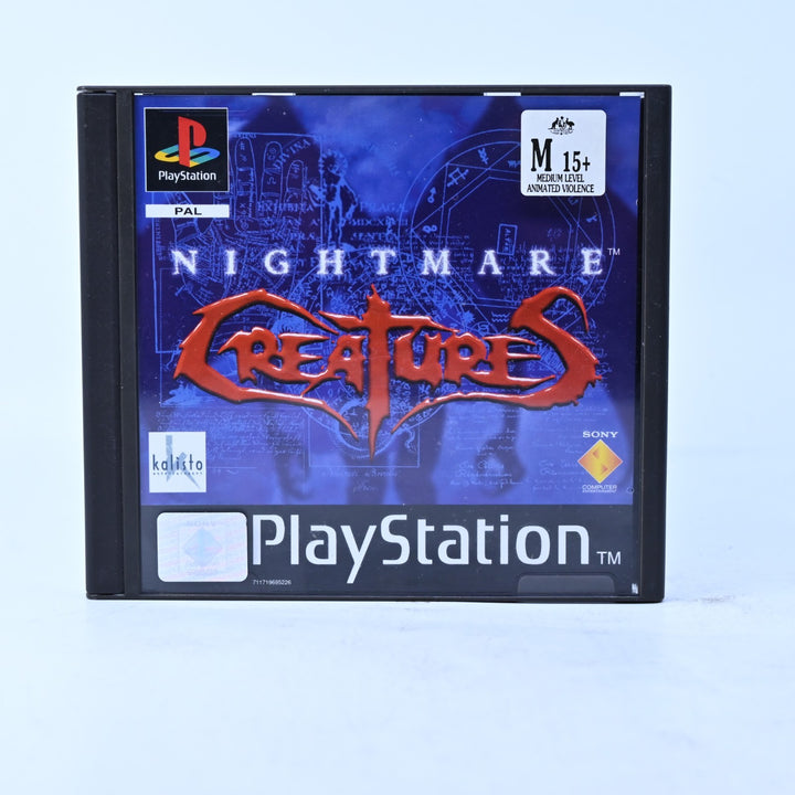 Nightmare Creatures - Sony Playstation 1 / PS1 Game + Manual - PAL - MINT DISC!