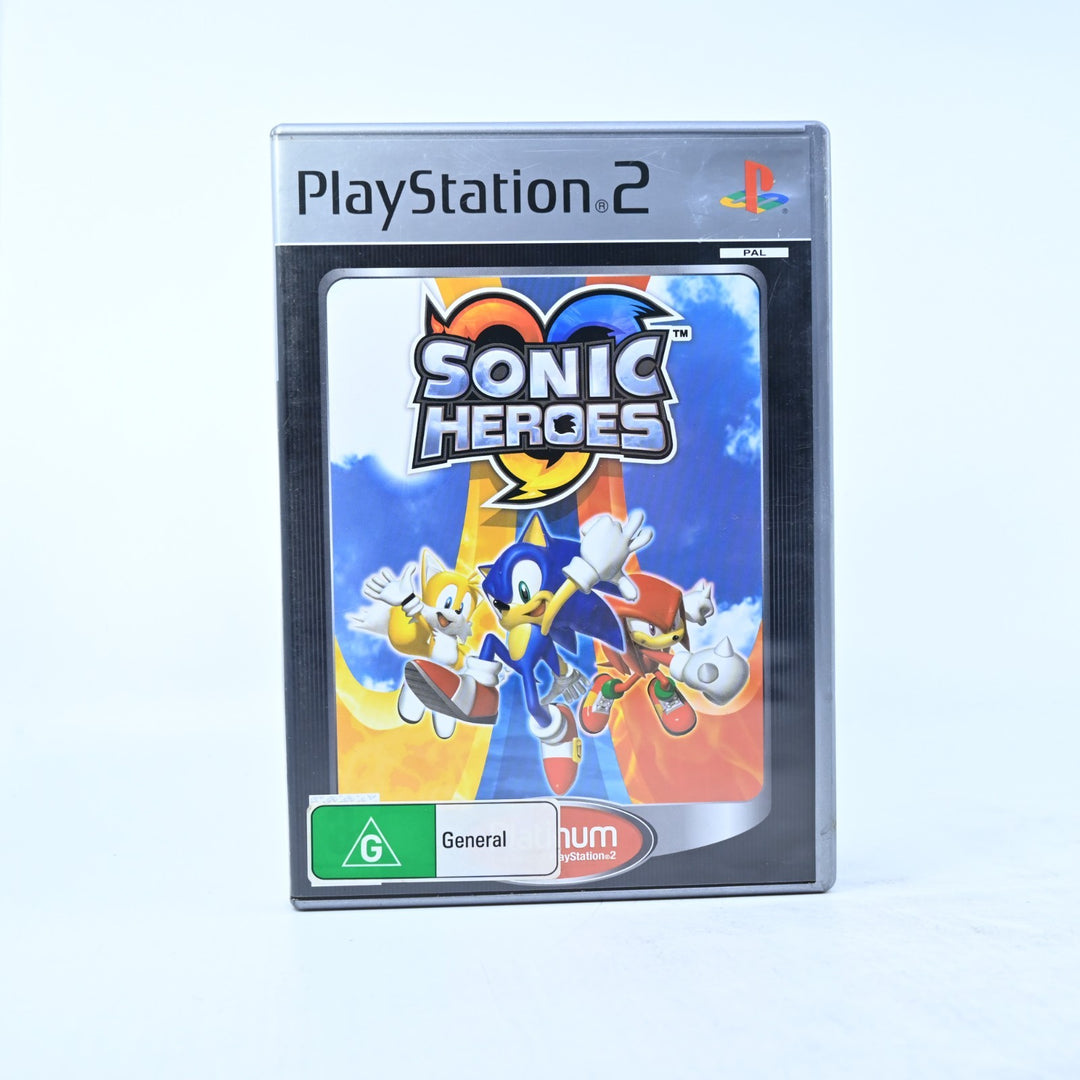 Sonic Heroes - Sony Playstation 2 / PS2 Game + Manual - PAL - MINT DISC!