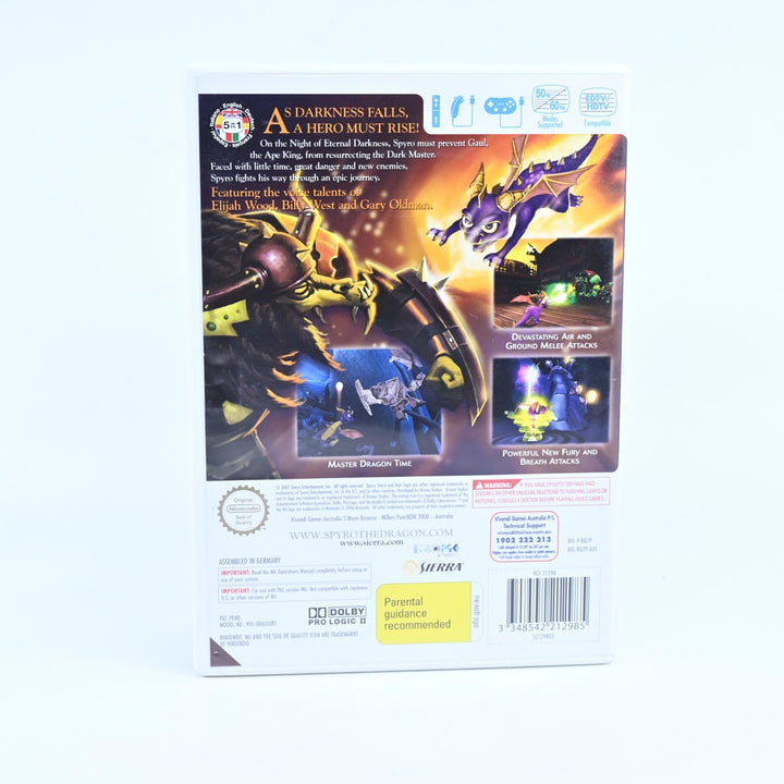 The Legend of Spyro: The Eternal Night - Nintendo Wii Game + Manual - PAL