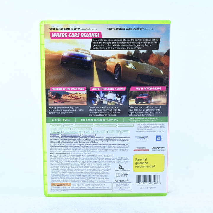 Forza Horizon - Xbox 360 Game - PAL - MINT DISC!