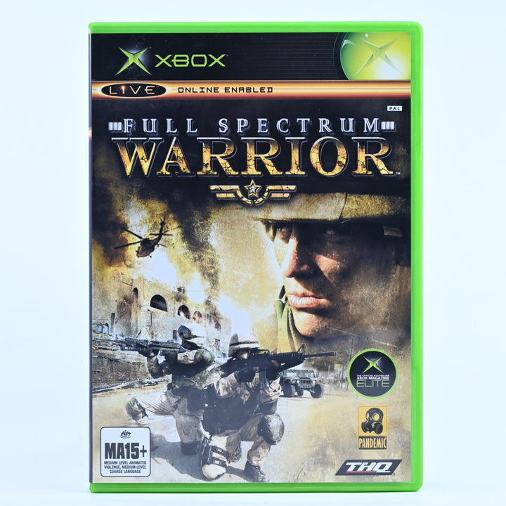 Full Spectrum Warrior - Original Xbox Game + Manual - PAL - MINT DISC!