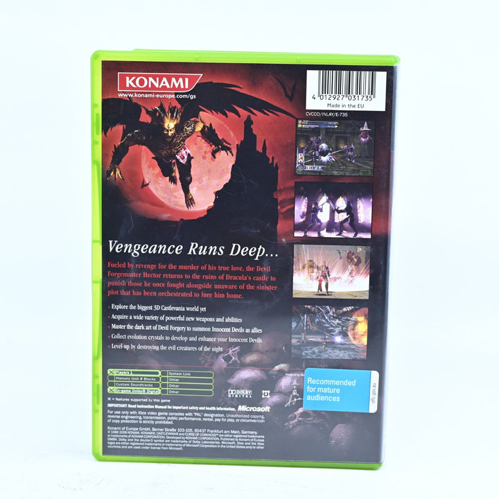 Castlevania: Curse of Darkness - Original Xbox Game + Manual - PAL - MINT DISC!
