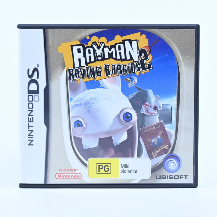 Rayman Raving Rabbids 2 - Nintendo DS Game - PAL + Manual - FREE POST!