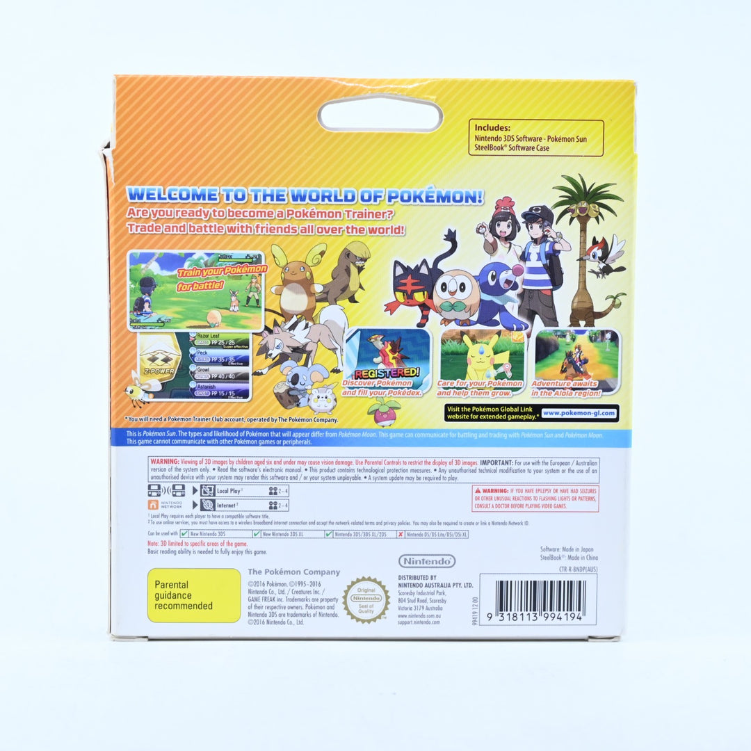 Pokemon Sun Fan Edition - Nintendo 3DS Game - PAL + Manual - FREE POST!