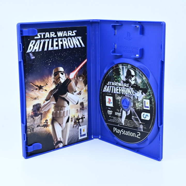 Star Wars Battlefront - Sony Playstation 2 / PS2 Game + Manual - PAL - MINT DISC