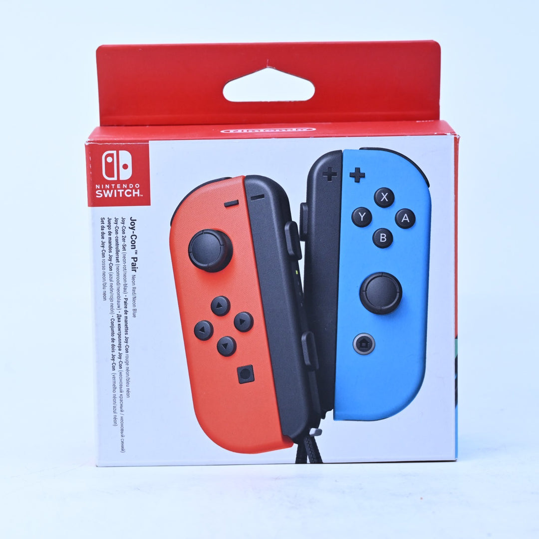 Neon Red / Neon Blue - Boxed Joy-Con Controller Pair - Switch Accessory