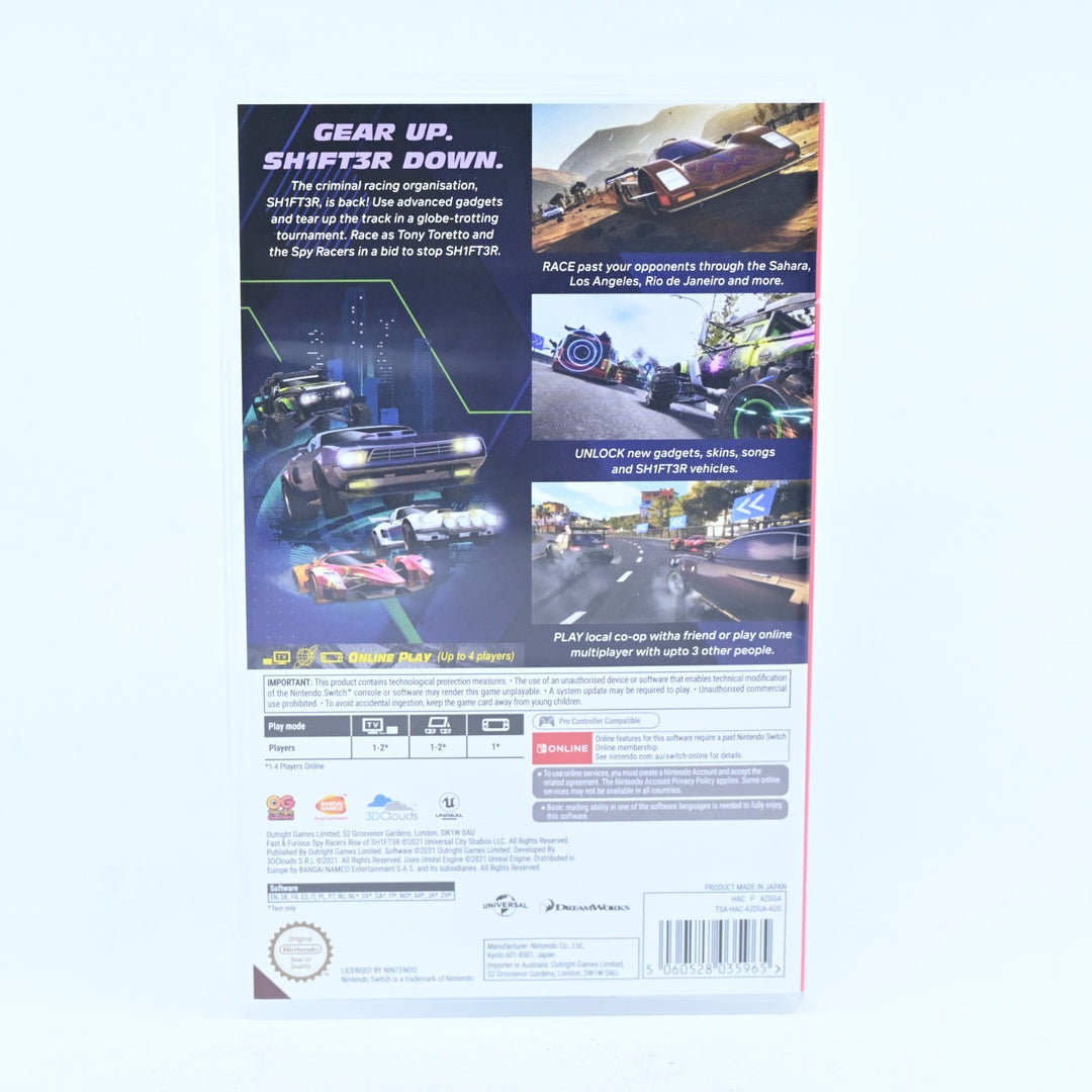 Fast & Furious: Spy Racers: Rise of the Sh1ft3r - Nintendo Switch Game