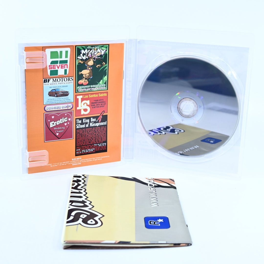 Grand Theft Auto: San Andreas - Sony Playstation 3 / PS3 Game + Manual + Map