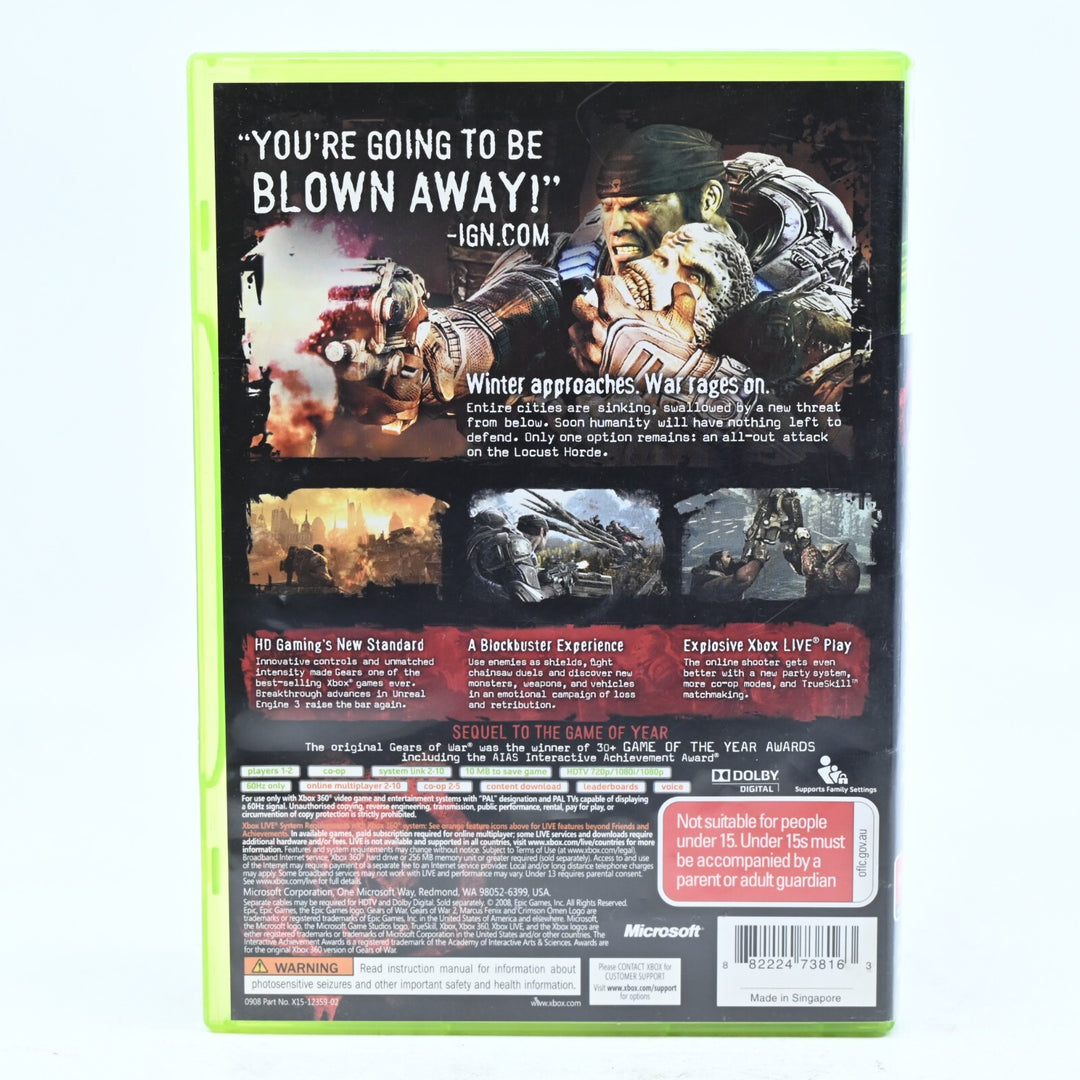 Gears of War 2 - Xbox 360 Game + Manual - PAL