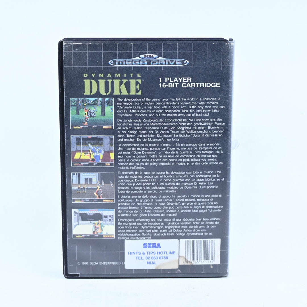 Dynamite Duke - Sega Mega Drive Game - No Manual - PAL - FREE POST!