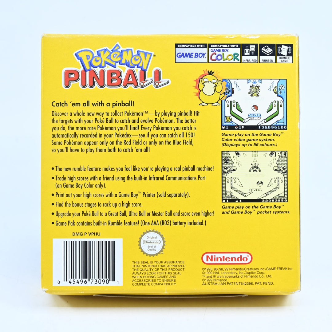 Pokemon Pinball - Nintendo Gameboy Color Boxed Game - PAL - FREE POST!