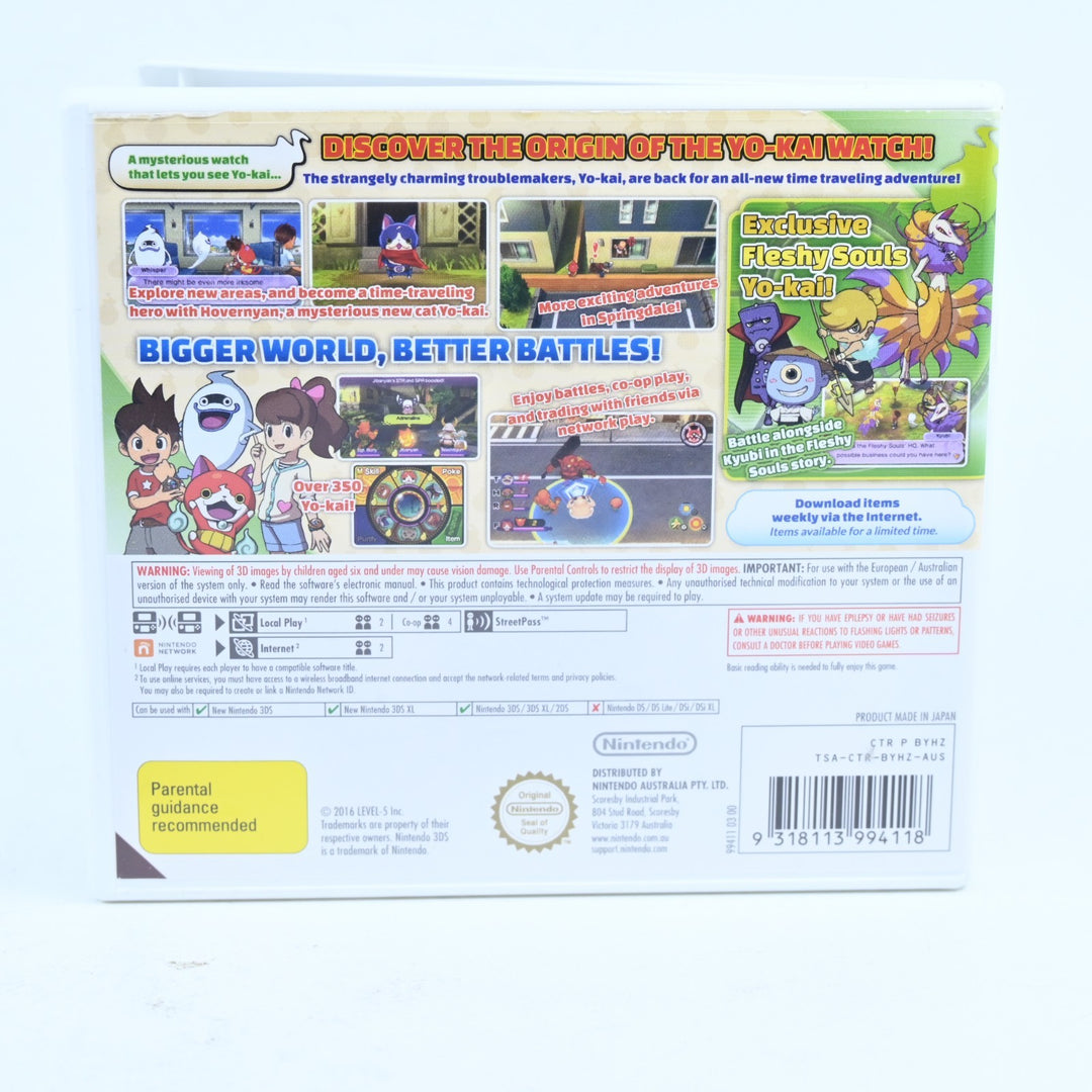 Yo-Kai Watch 2: Fleshy Souls - Nintendo 3DS Game - PAL - No Manual - FREE POST!