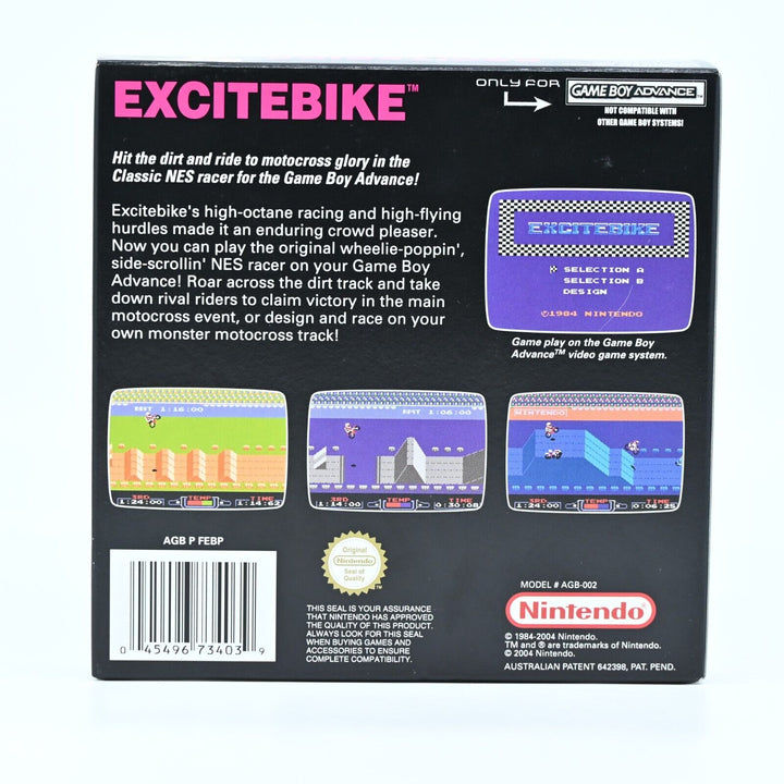 Excitebike - Nintendo Gameboy Advance / GBA Boxed Game - PAL - FREE POST!