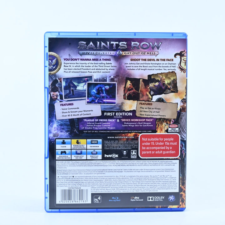 Saints Row IV Re Elected - Sony Playstation 4 / PS4 Game - MINT DISC!