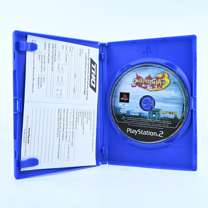 Onimusha 3 - Sony Playstation 2 / PS2 Game + Manual - PAL - MINT DISC!