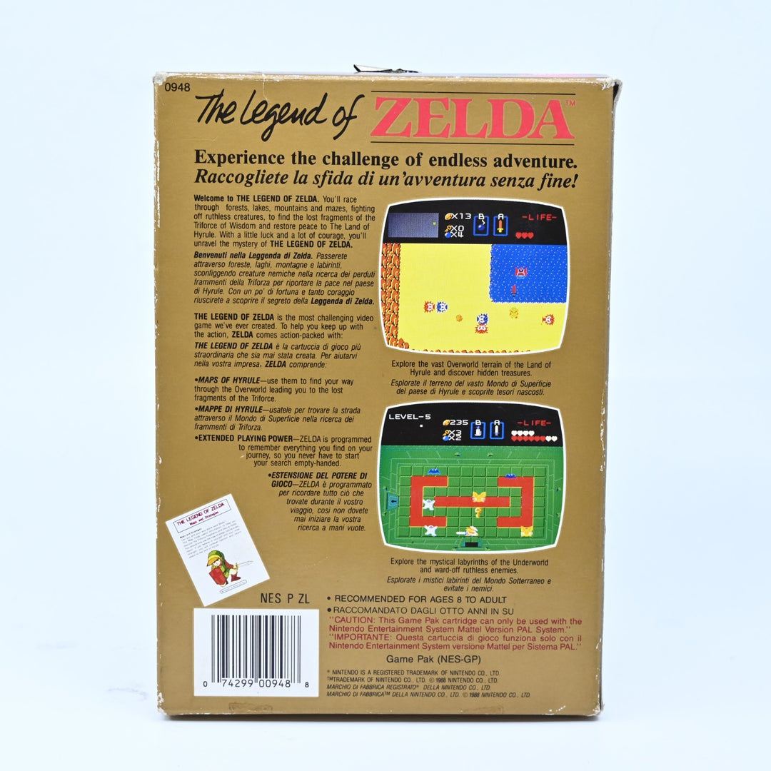 The Legend of Zelda - Nintendo Entertainment System / NES Boxed Game - PAL