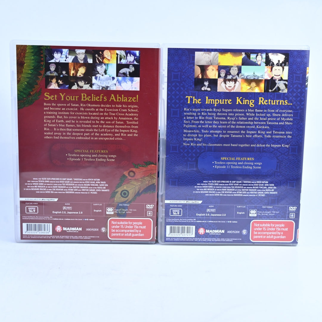 Blue Exorcist: Kyoto Saga - Part 1 & 2 - Region 4 - Anime DVD