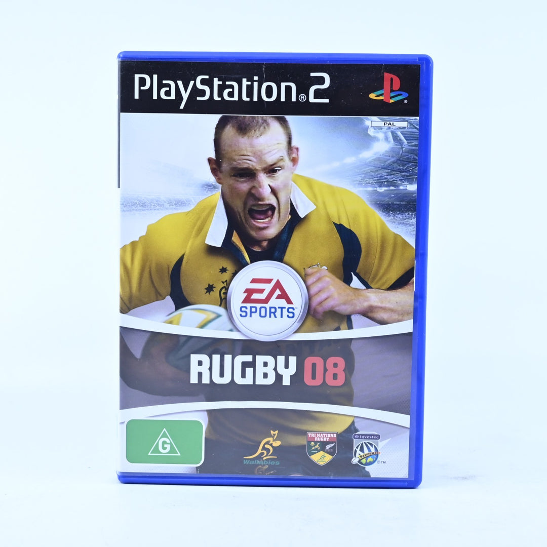 EA Sports Rugby 08 - Sony Playstation 2 / PS2 Game + Manual - PAL - MINT DISC!