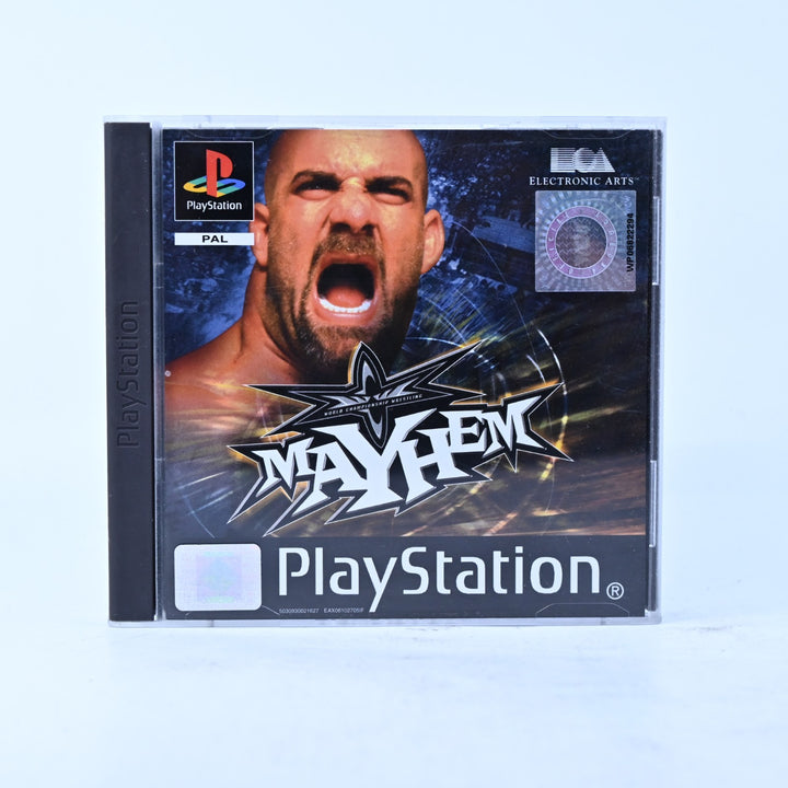 WCW Mayhem - Sony Playstation 1 / PS1 Game + Manual - PAL - MINT DISC!