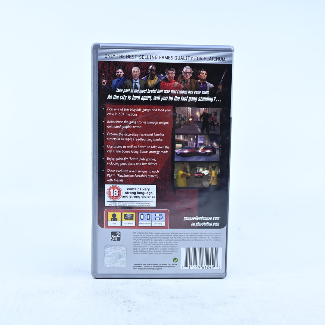 Gangs of London - Sony PSP Game + Manual - FREE POST!