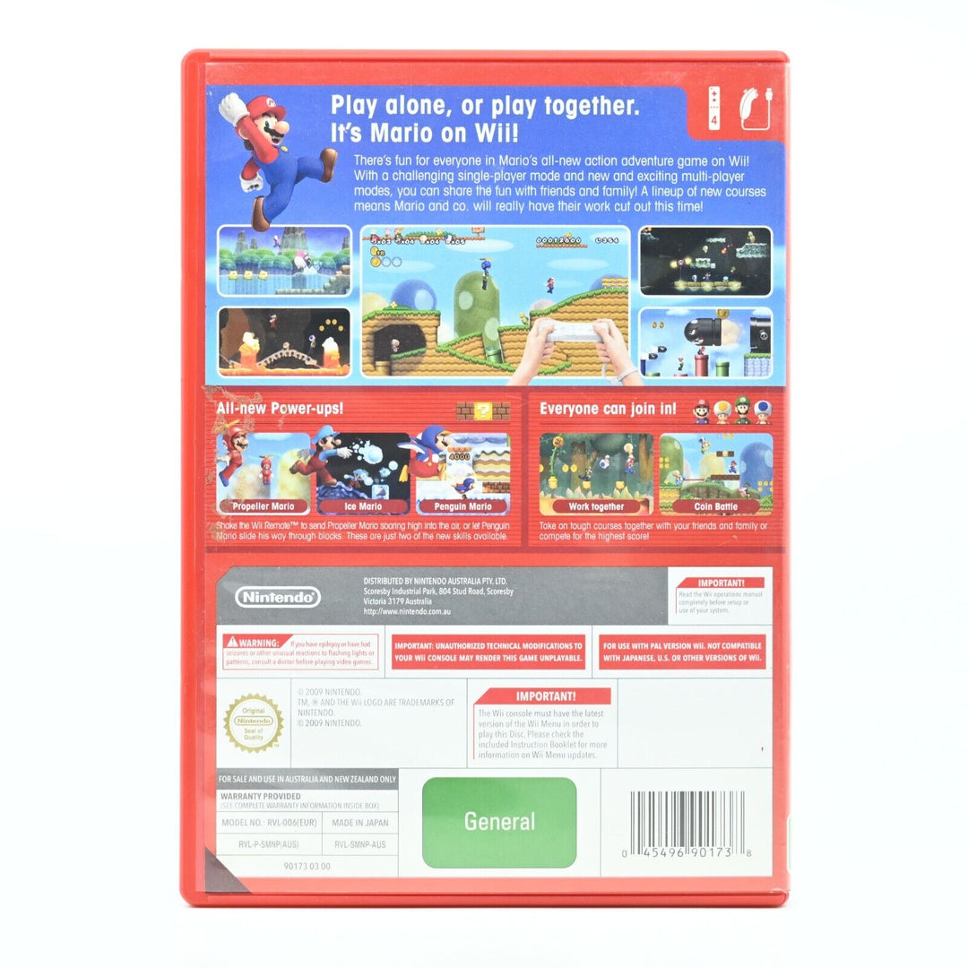 New Super Mario Bros Wii #3 - Nintendo Wii Game - PAL - FREE POST!