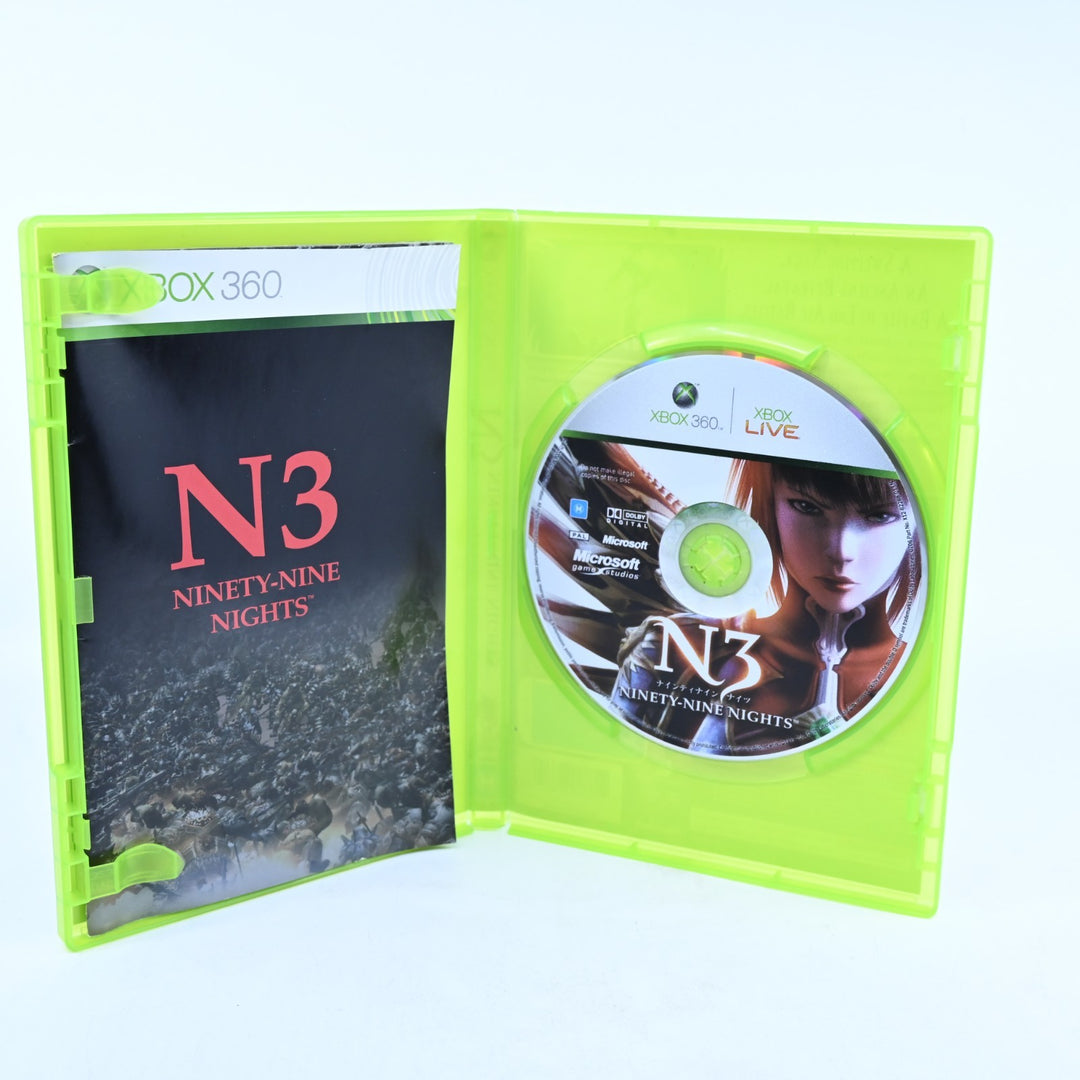 N3: Ninety Nine Nights - Xbox 360 Game + Manual - PAL - MINT DISC!