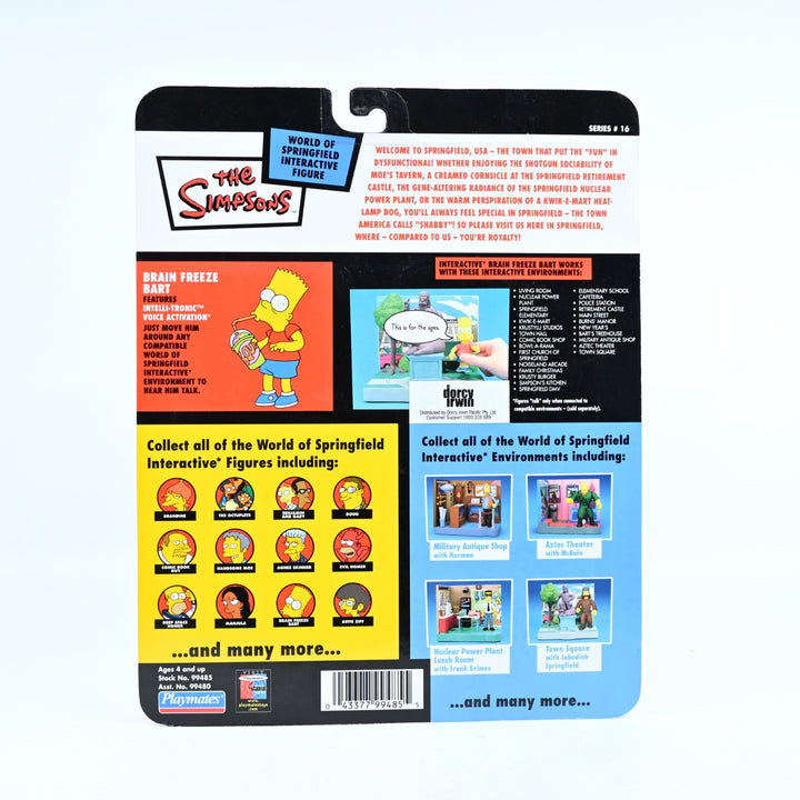 Brain Freeze Bart - Simpsons Intelli-Tronic Voice Activation Toy - Playmates