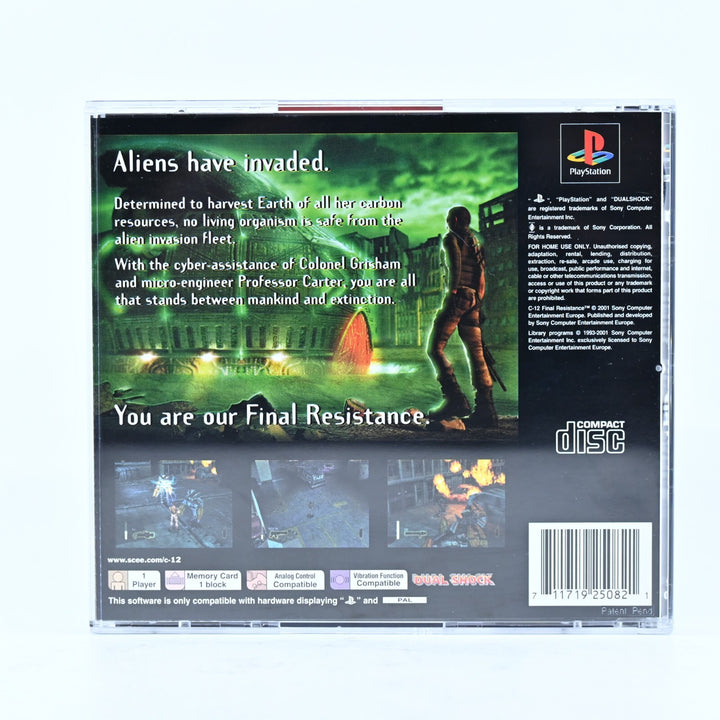 LIKE NEW! C-12: Final Resistance - Sony Playstation 1 / PS1 Game + Manual - PAL