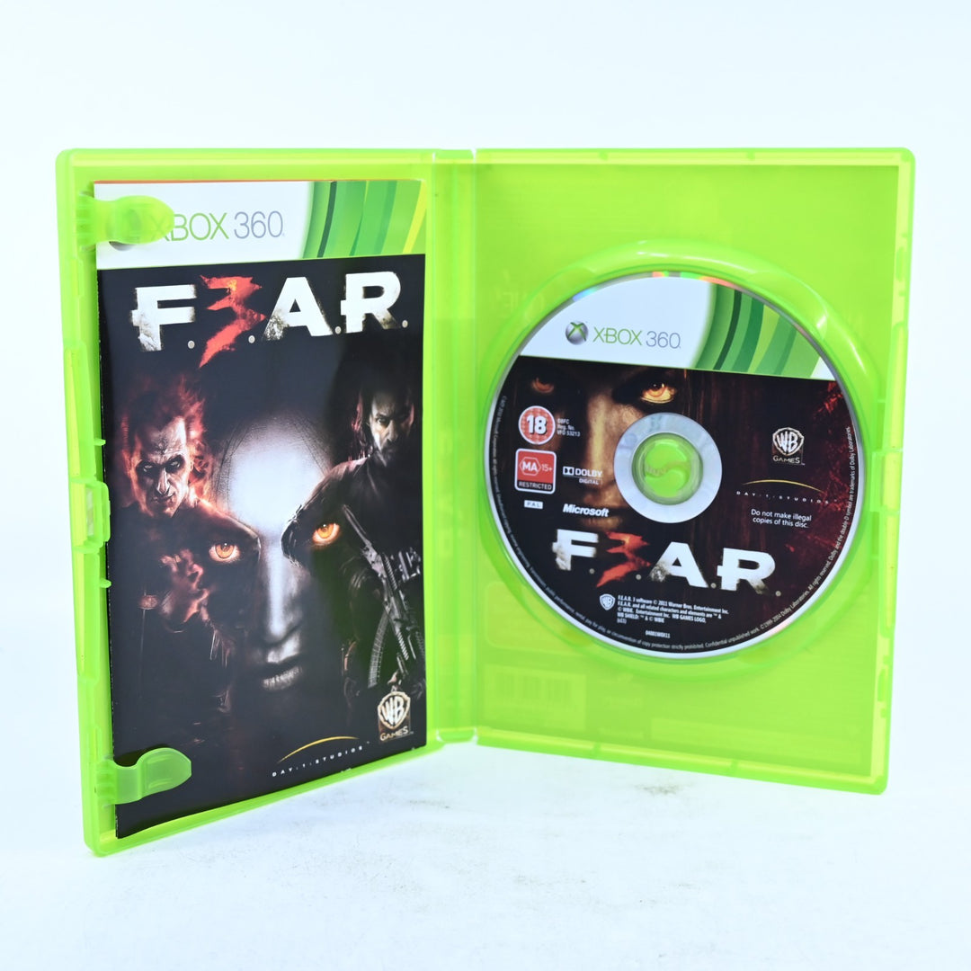 F3AR - Xbox 360 Game + Manual - PAL - MINT DISC! Fear 3 - F.3.A.R. - F.E.A.R