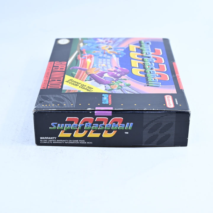 Super Baseball 2020 - Super Nintendo / SNES Boxed Game - NTSC-U/C