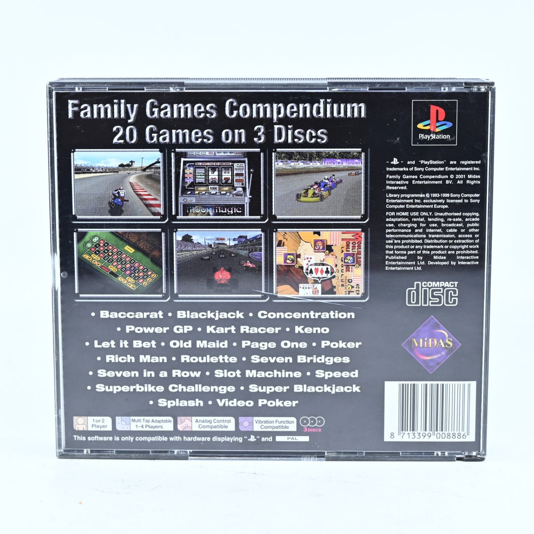 Family Games Compendium - Sony Playstation 1 / PS1 Game + Manual - PAL