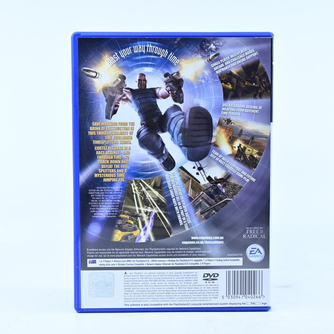 TimeSplitters Future Perfect - Sony Playstation 2 / PS2 Game + Manual - PAL