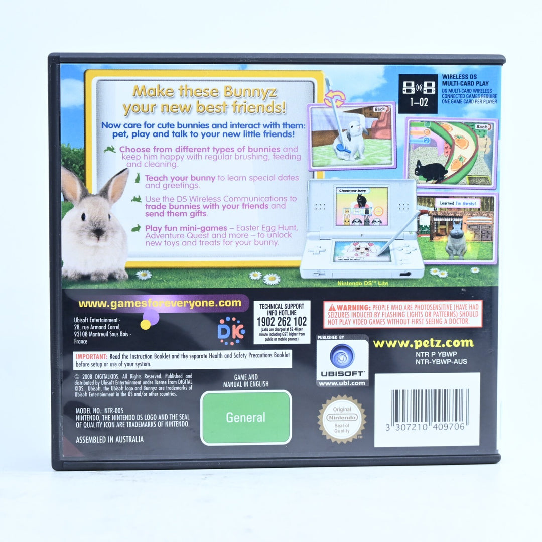 Bunnyz - Nintendo DS Game - PAL + Manual - FREE POST!