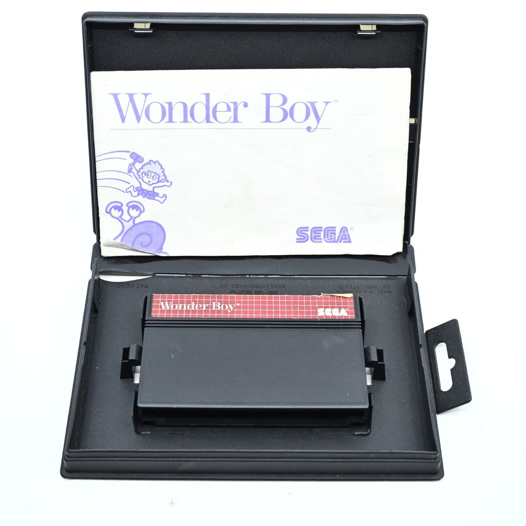 Wonder Boy + Manual - Sega Master System Game - PAL - FREE POST!