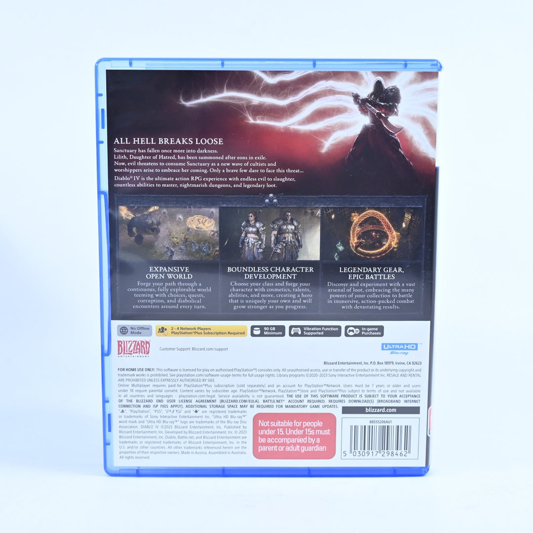 Diablo IV - Sony Playstation 5 / PS5 Game - MINT DISC!