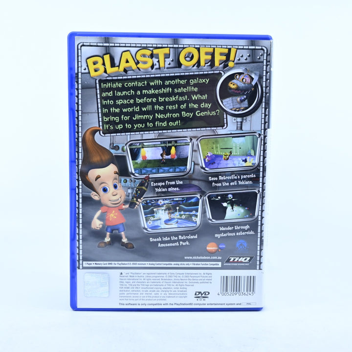 Jimmy Neutron Boy Genius - Sony Playstation 2 / PS2 Game + Manual - PAL