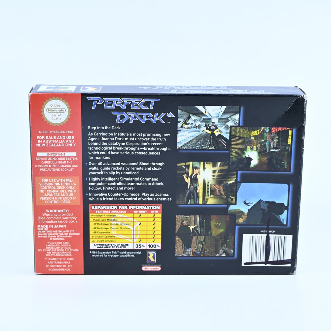 Perfect Dark - N64 / Nintendo 64 Boxed Game - PAL - FREE POST!