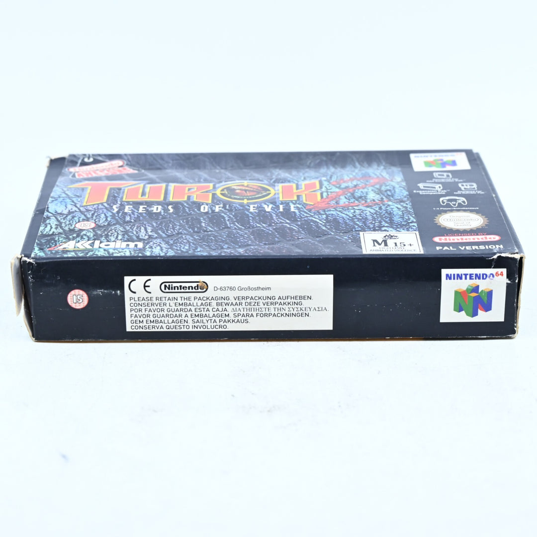Turok 2: Seeds of Evil - N64 / Nintendo 64 Boxed Game - PAL - FREE POST!