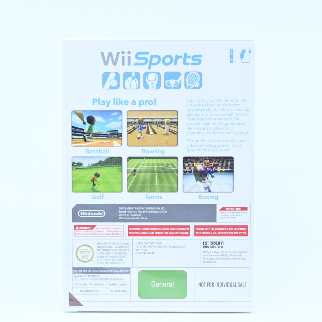 SEALED! Wii Sports - Nintendo Wii Game + Manual - PAL