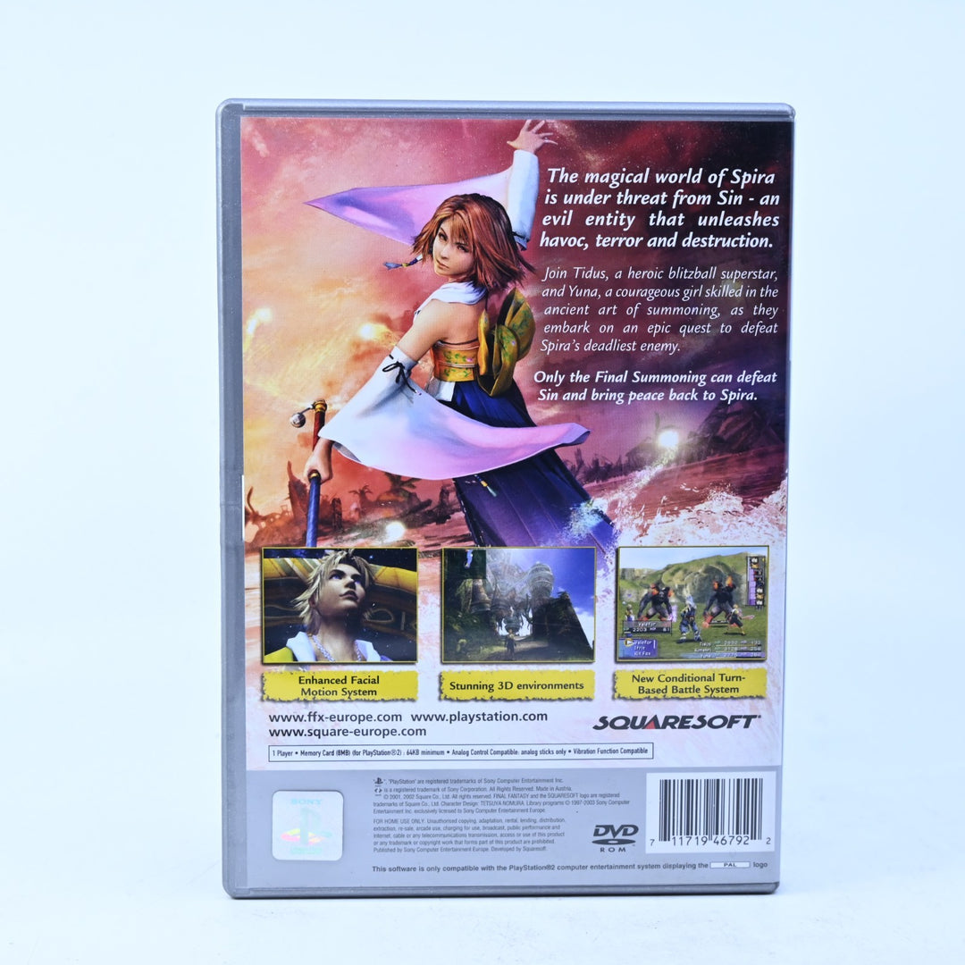 Final Fantasy X - Sony Playstation 2 / PS2 Game + Manual - PAL - MINT DISC!