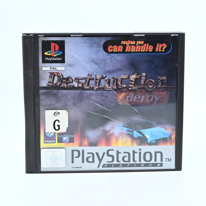 Destruction Derby - Sony Playstation 1 / PS1 Game + Manual - PAL - MINT DISC!