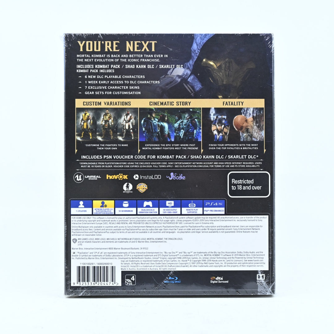 SEALED! Mortal Kombat 11: Premium Edition - Sony Playstation 4 / PS4 Game