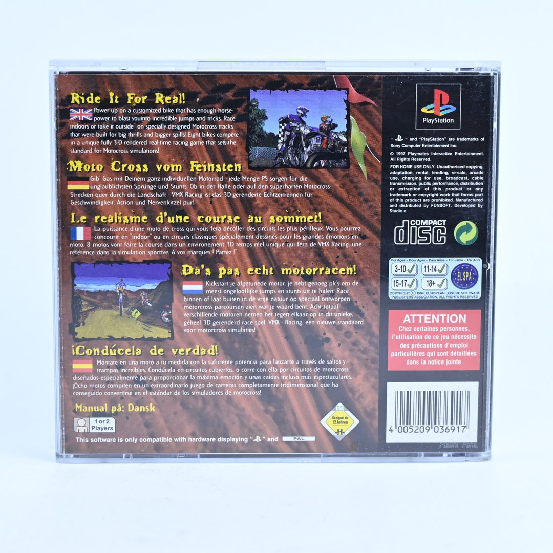 VMX Racing - Sony Playstation 1 / PS1 Game + Manual - PAL - MINT DISC!