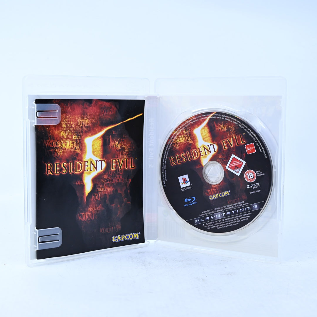 Resident Evil 5 - Sony Playstation 3 / PS3 Game + Manual - MINT DISC!