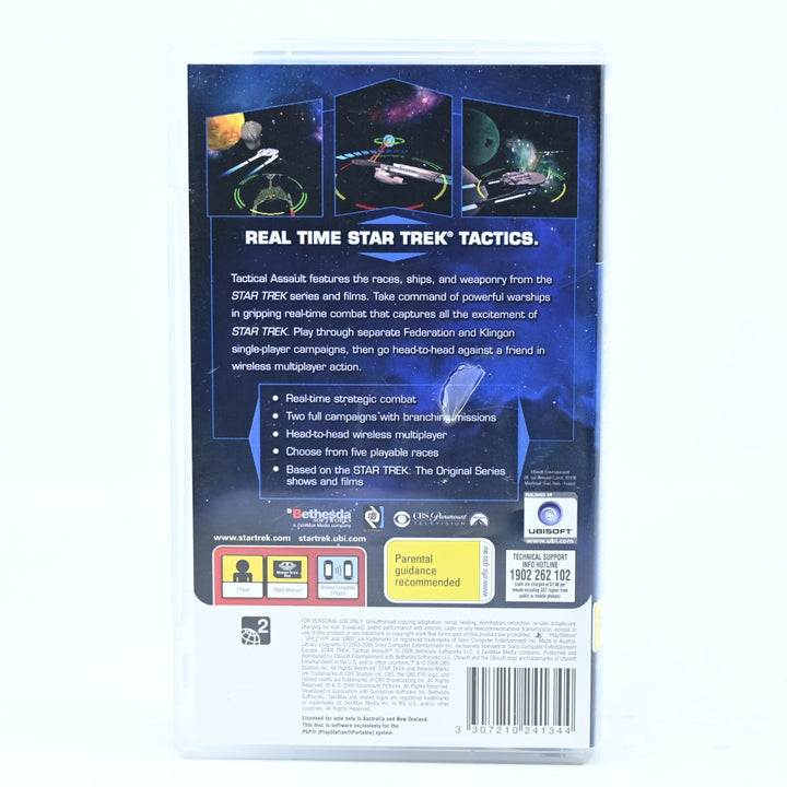 Star Trek Tactical Assault - Sony PSP Game + Manual - FREE POST!
