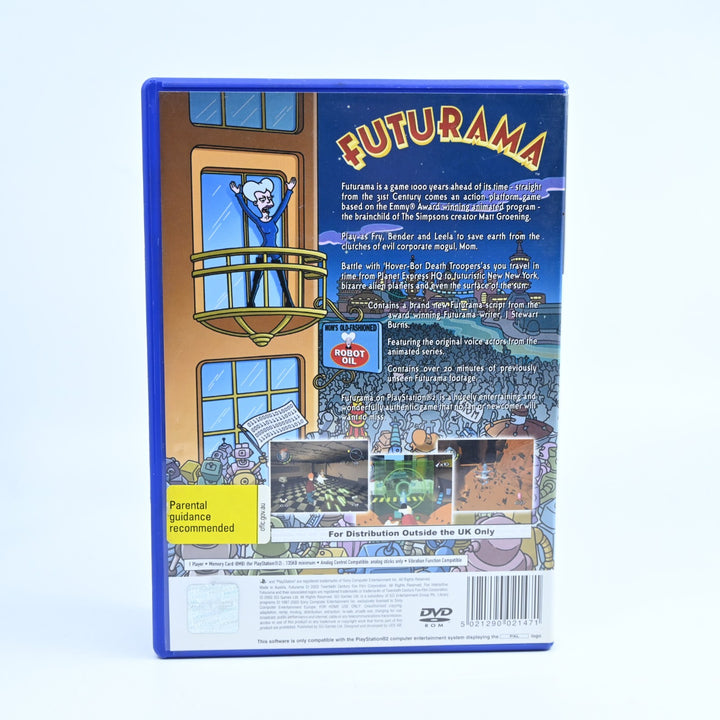 Futurama - Sony Playstation 2 / PS2 Game + Manual - PAL - MINT DISC!