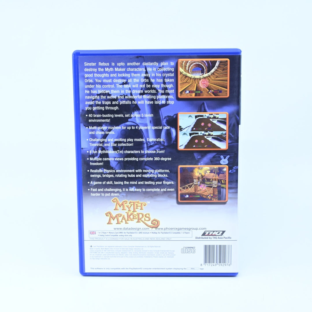 Myth Makers: Orbs of Doom - Sony Playstation 2 / PS2 Game + Manual - PAL