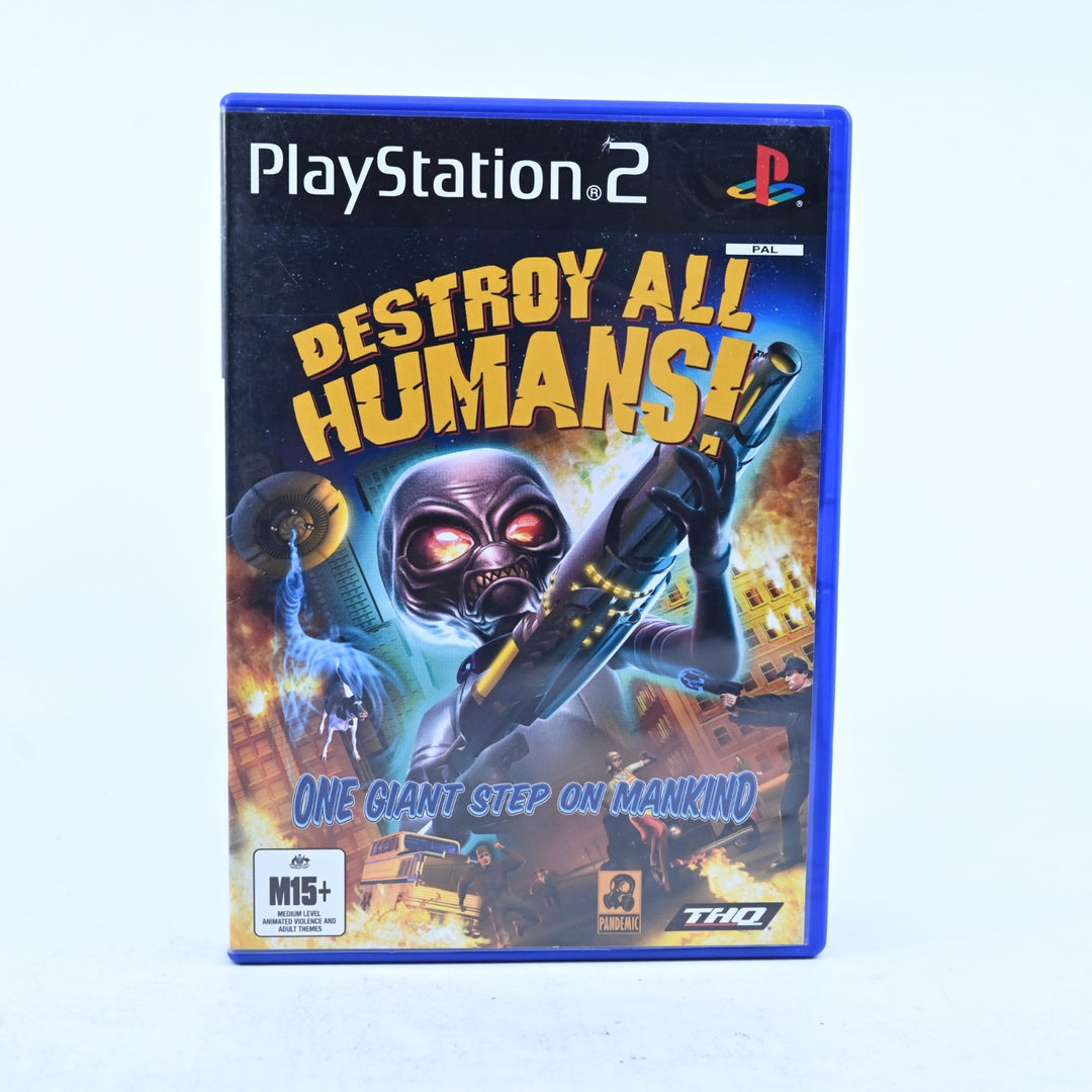 Destroy All Humans! - Sony Playstation 2 / PS2 Game + Manual - PAL