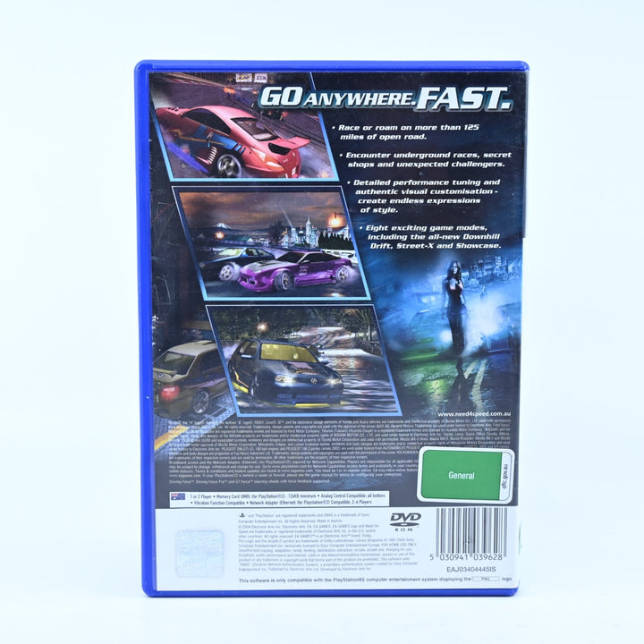 Need for Speed: Underground 2 - Sony Playstation 2 / PS2 Game + Manual - PAL