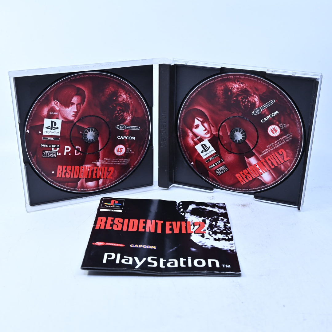 Resident Evil 2 - Sony Playstation 1 / PS1 Game + Manual - PAL - MINT DISC!